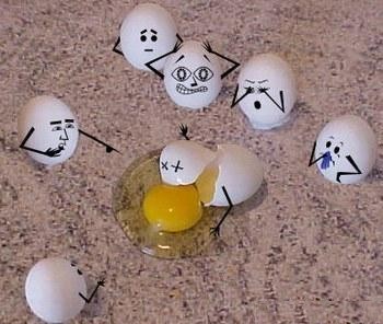 Triste journ�e pour les oeufs !