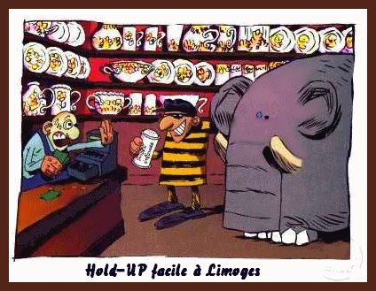 Un �l�phant dans un magasin de porcelaine, �a peut faire des d�g�ts !