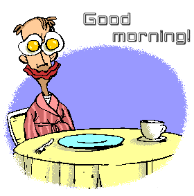 Je suis pareille le matin !