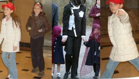 Incroyable Michael Jackson sort sa prog�niture...